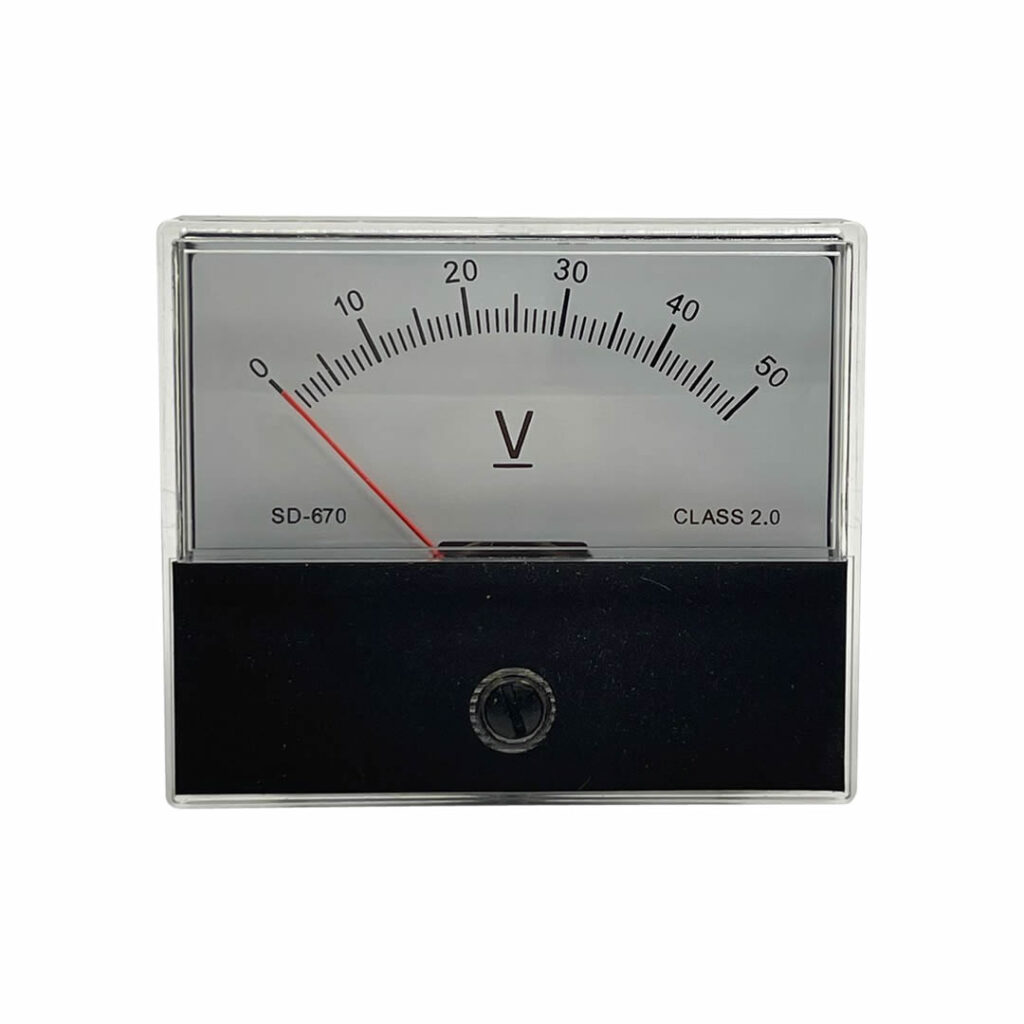 Voltímetro Analógico AC0-450V - Panel Cuadrado Para Medición Precisa